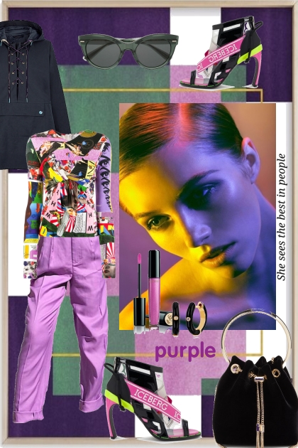 Purple 16-10- Combinazione di moda