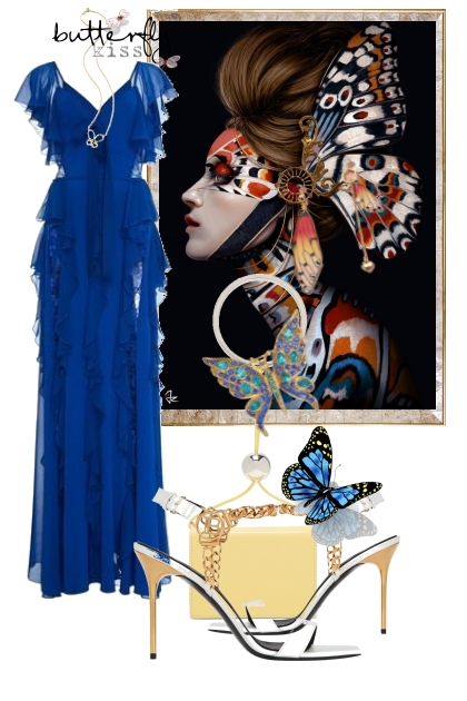Blue dress 3- Modna kombinacija