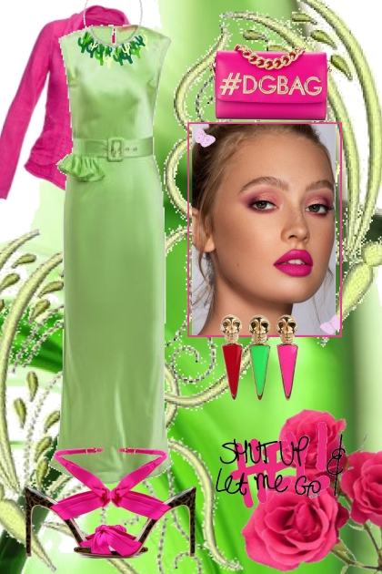 Green and pink 3- Fashion set