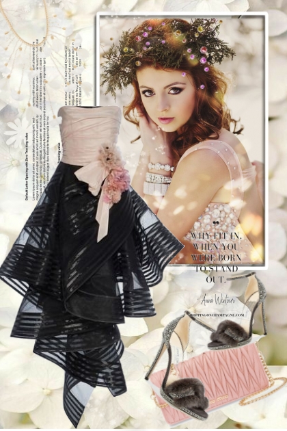 Romantisk kjole 23-10- Combinazione di moda