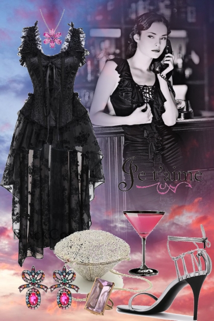 Black dress 29-10- Модное сочетание