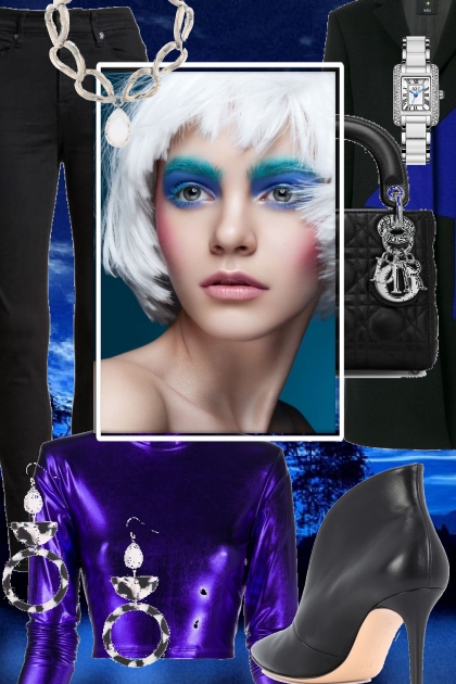 Blue and black 1-11- Combinazione di moda