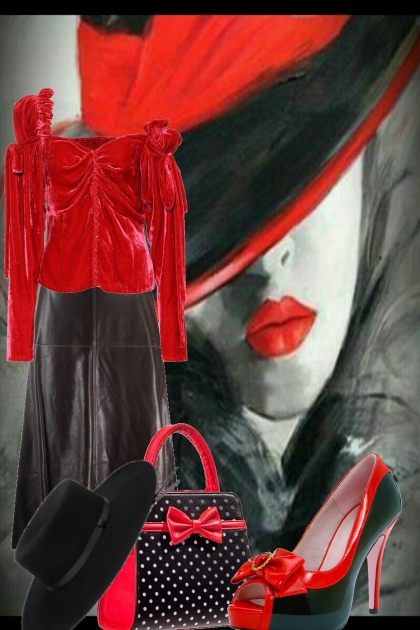 Red/black 10- Combinazione di moda