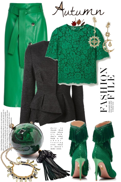 Green and black 13- Combinaciónde moda