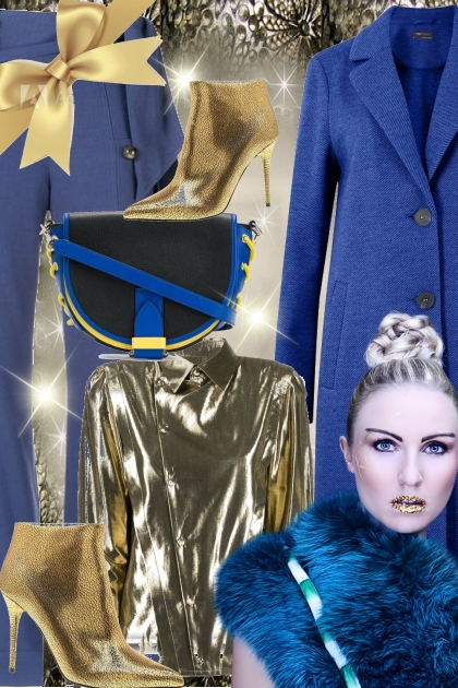 Blue and gold 2- Modna kombinacija