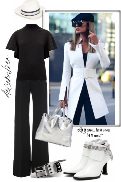 Black and white outfit- Combinazione di moda