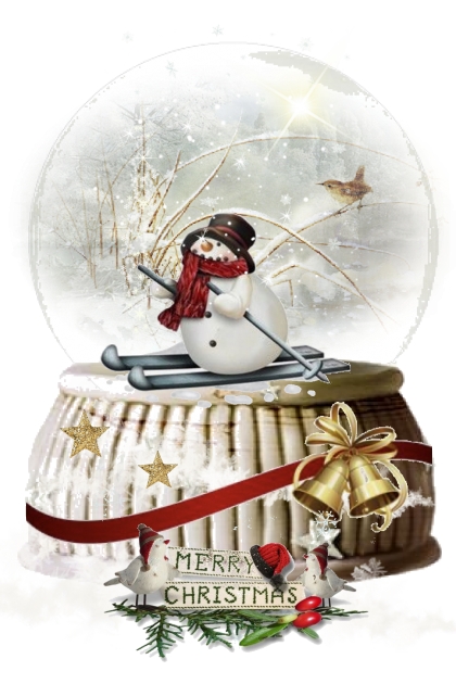Snowman globe- Kreacja