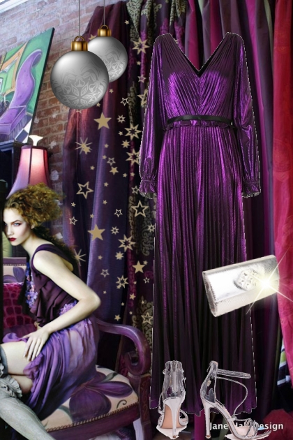 Purple Christmas- Combinazione di moda