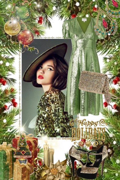 Green Christmas dress