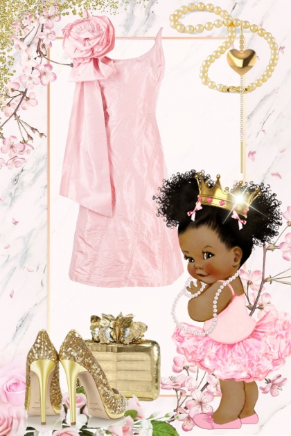 Sweet pink dress- Модное сочетание