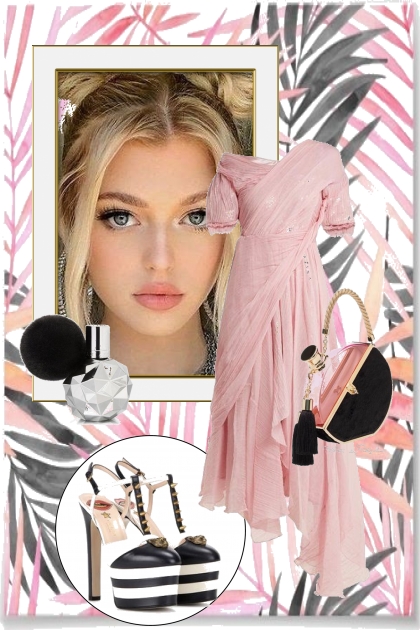 Pink dress 6-1- combinação de moda