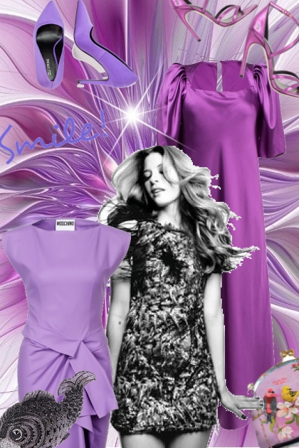 Purple dresses- Модное сочетание