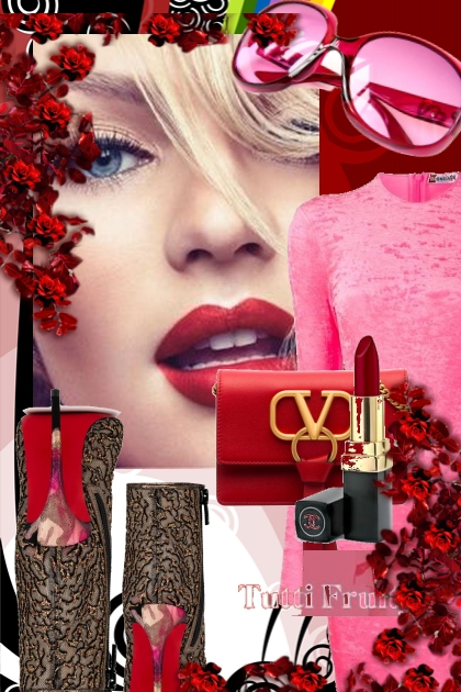 Pink and red 18-1- Fashion set