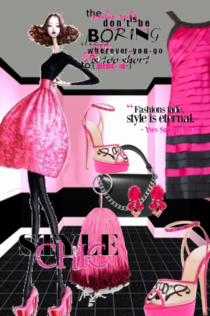 Black and pink 18-1- Fashion set