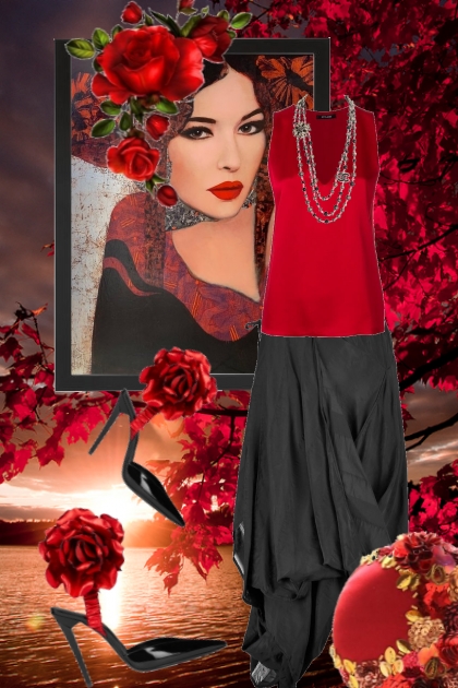 Red rose - Combinazione di moda