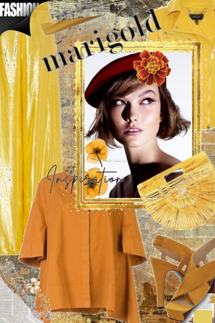 Marigold- combinação de moda