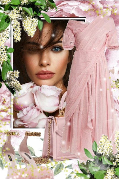 Pink dress 3-2- Modna kombinacija
