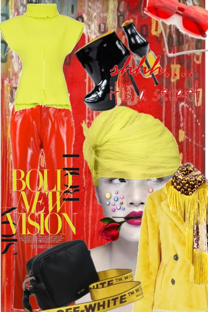 Red and yellow- Combinazione di moda