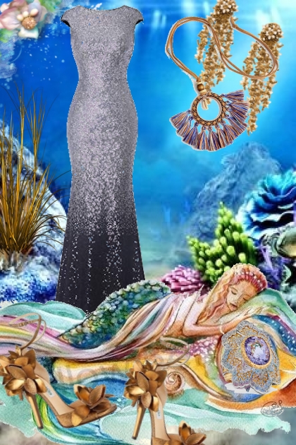  Mermaid dress- Fashion set