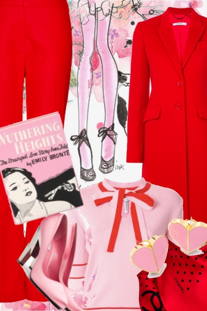 Red and pink- Combinaciónde moda