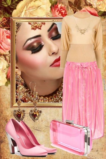 Pink skirt- Fashion set