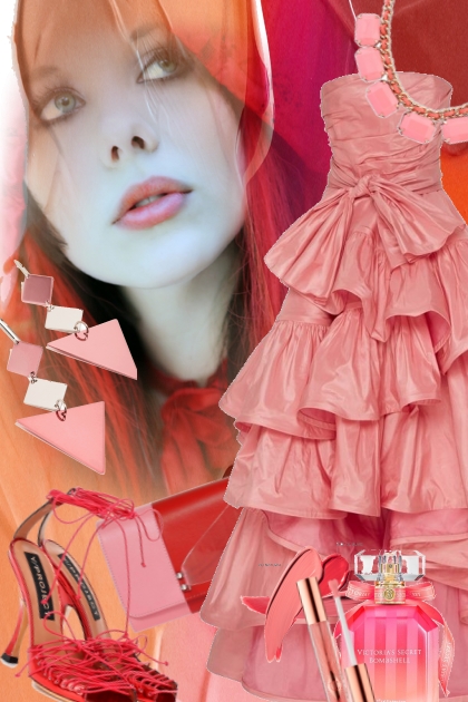 Rosa gown - Modekombination