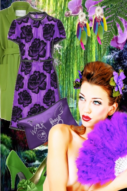 Purple and green- Combinazione di moda