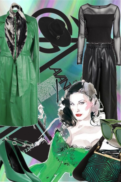 Black-green- Fashion set