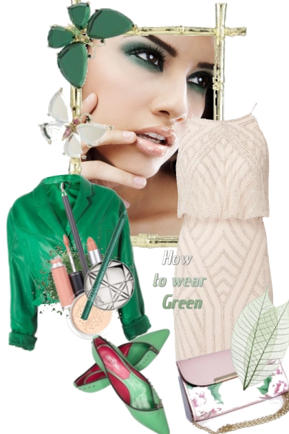 Green and nude- Fashion set