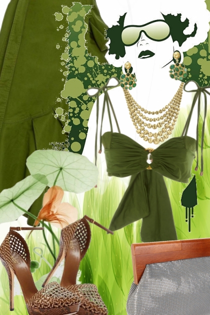 Green and brown- Fashion set