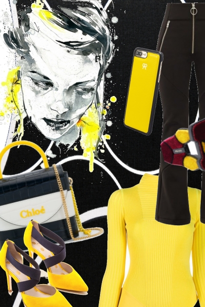 Yellow/black 11-3- Модное сочетание