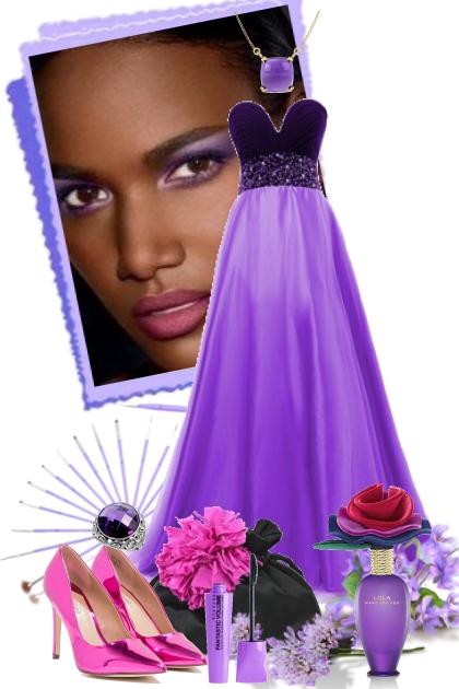 Purple dress 15/3- Fashion set