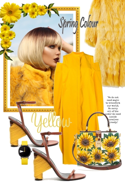 Yellow 16-3- Combinazione di moda