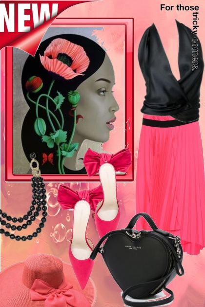 Pink and black 16-3- Fashion set