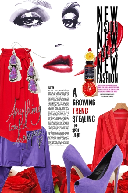 Purple/red- Fashion set