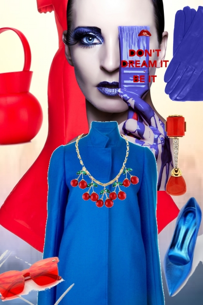 Blue and red- Модное сочетание