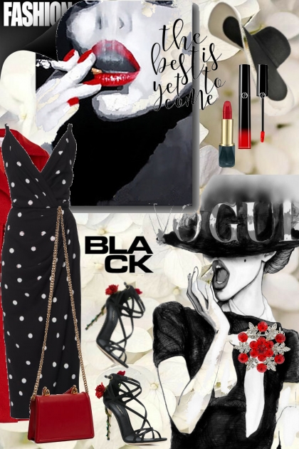 Red and black 22- Combinazione di moda