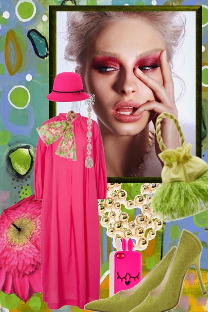 Pink dress 23- Combinazione di moda