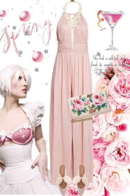 Rosa buksedress- Fashion set