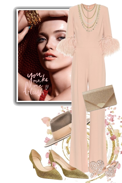Lys rosa buksedress- Fashion set