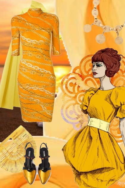 Orange og gult 8-4- Fashion set