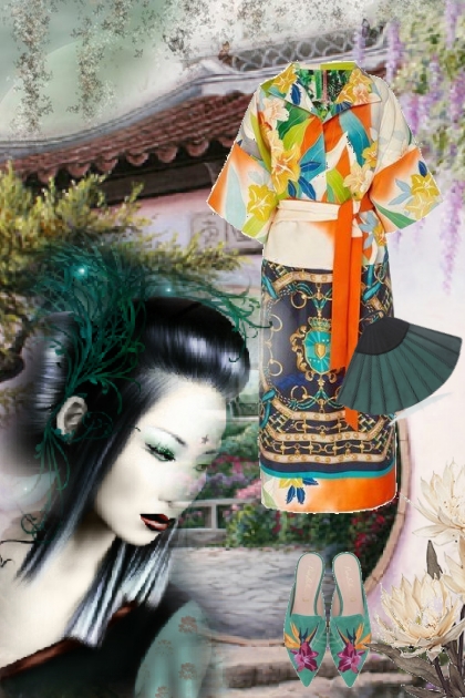 Orientalsk inspirert kjole