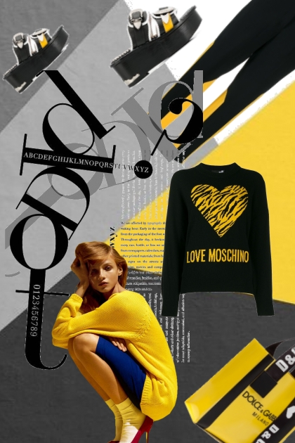 Black/yellow 15- Модное сочетание