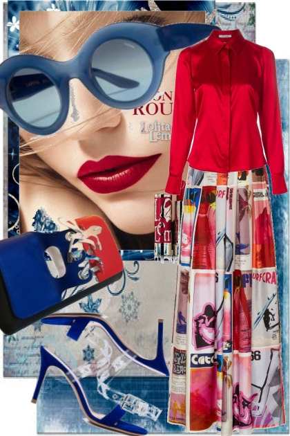 Red and blue 23-4- Combinazione di moda