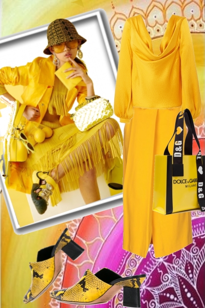Yellow 23- Combinazione di moda