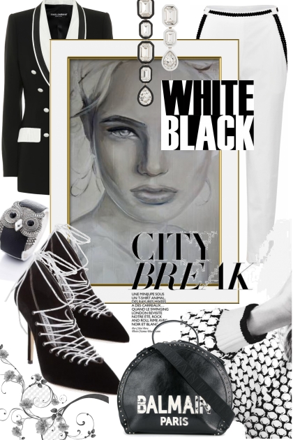 White-black - Fashion set