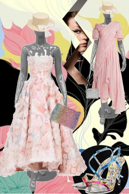 To rosa side kjoler - Modna kombinacija