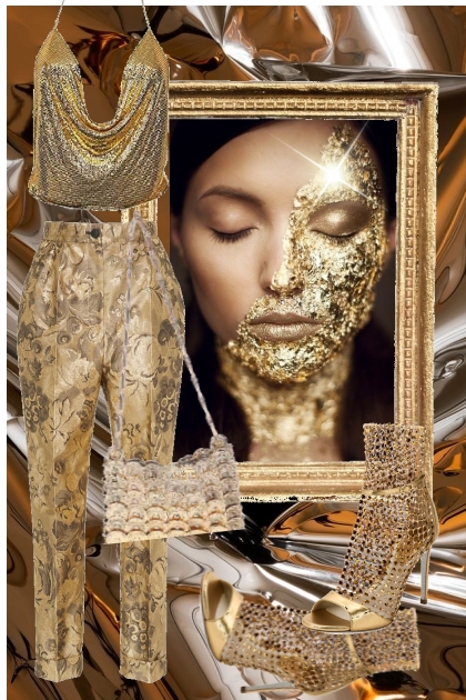 Gull og glitter- Fashion set