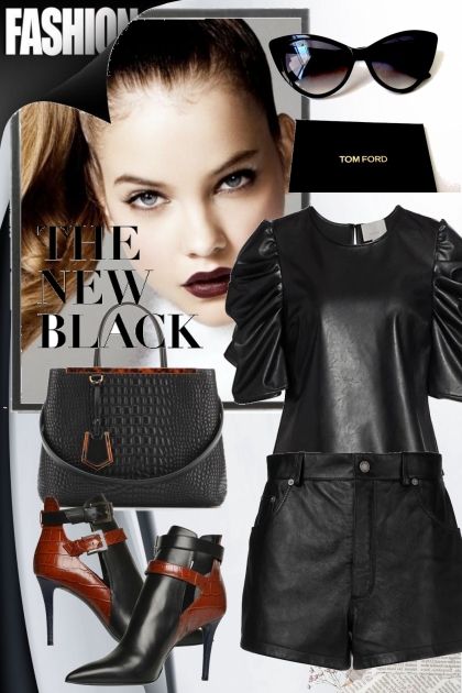 Black outfit- combinação de moda