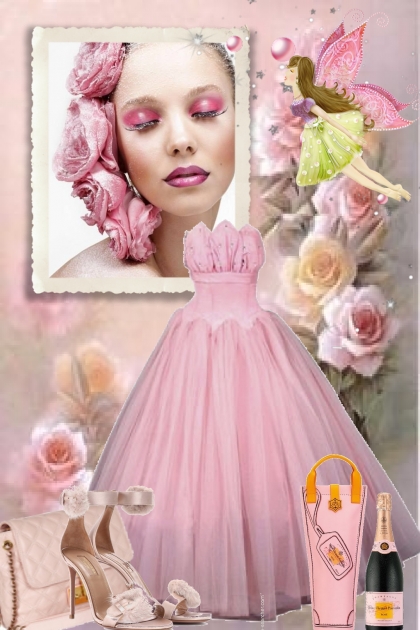 Pink gown 26- combinação de moda